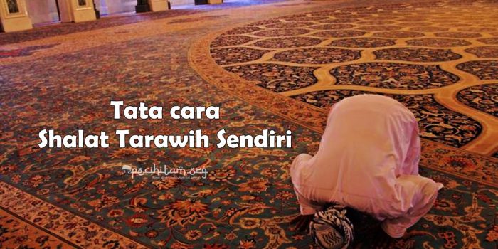 shalat tarawih sendiri